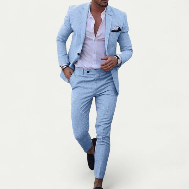 Schlanker Herren Anzug mit Moderner Passform für Elegante Auftritte