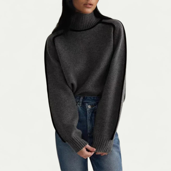Damen Rollkragenpullover mit weitem Schnitt