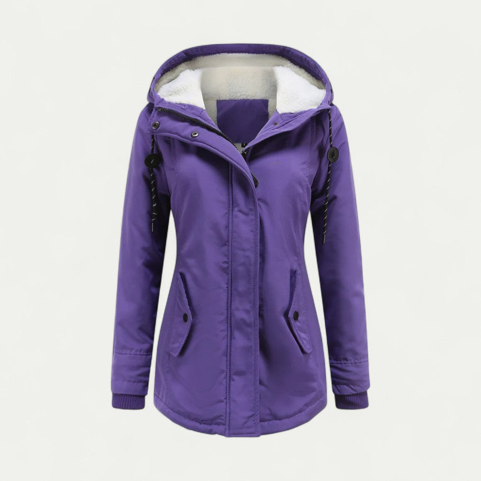 Wärmende Damen Winterjacke mit Weichem Fleecefutter
