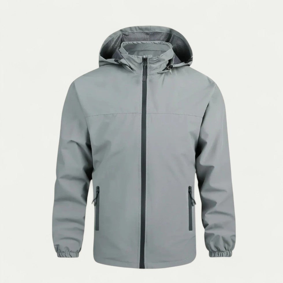 Wasserabweisende Herren Übergangsjacke mit Abnehmbarer Kapuze