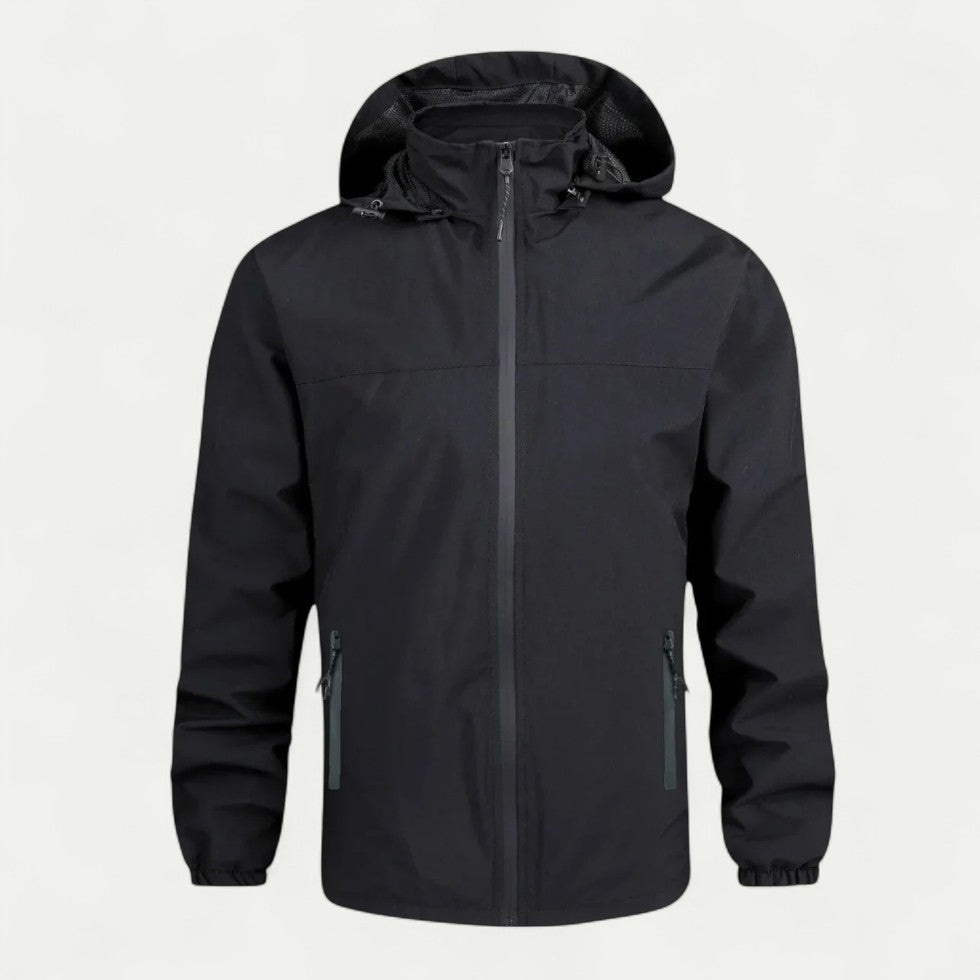 Wasserabweisende Herren Übergangsjacke mit Abnehmbarer Kapuze