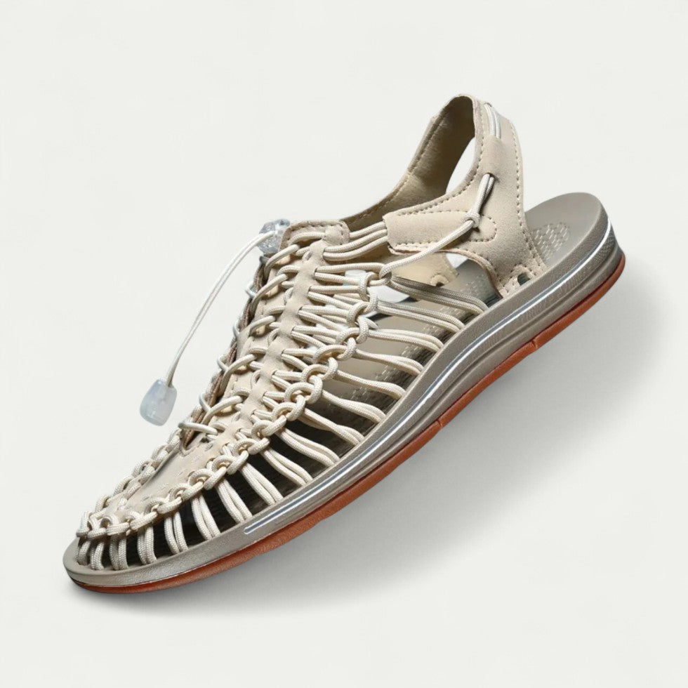 Orthopädische Herren Sandalen mit Geflochtenem Design