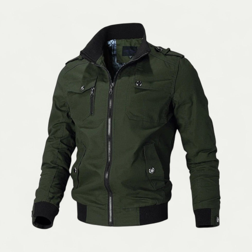 Moderne Herren Übergangsjacke im Urbanen Bomberstil