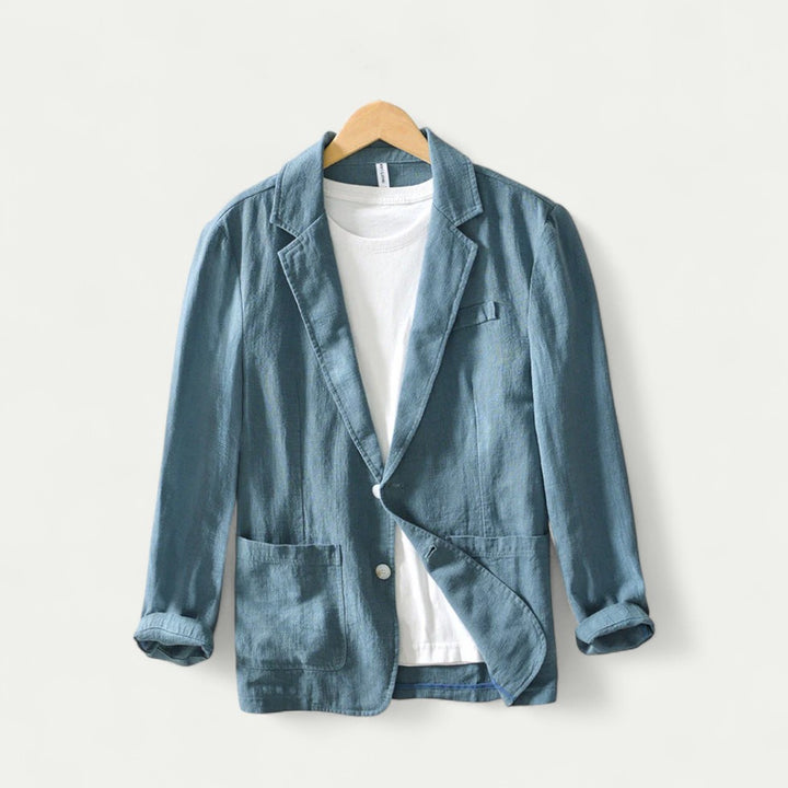 Lässiger Herren Leinenblazer für Sommerlooks
