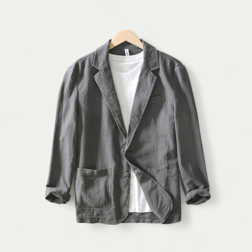 Lässiger Herren Leinenblazer für Sommerlooks
