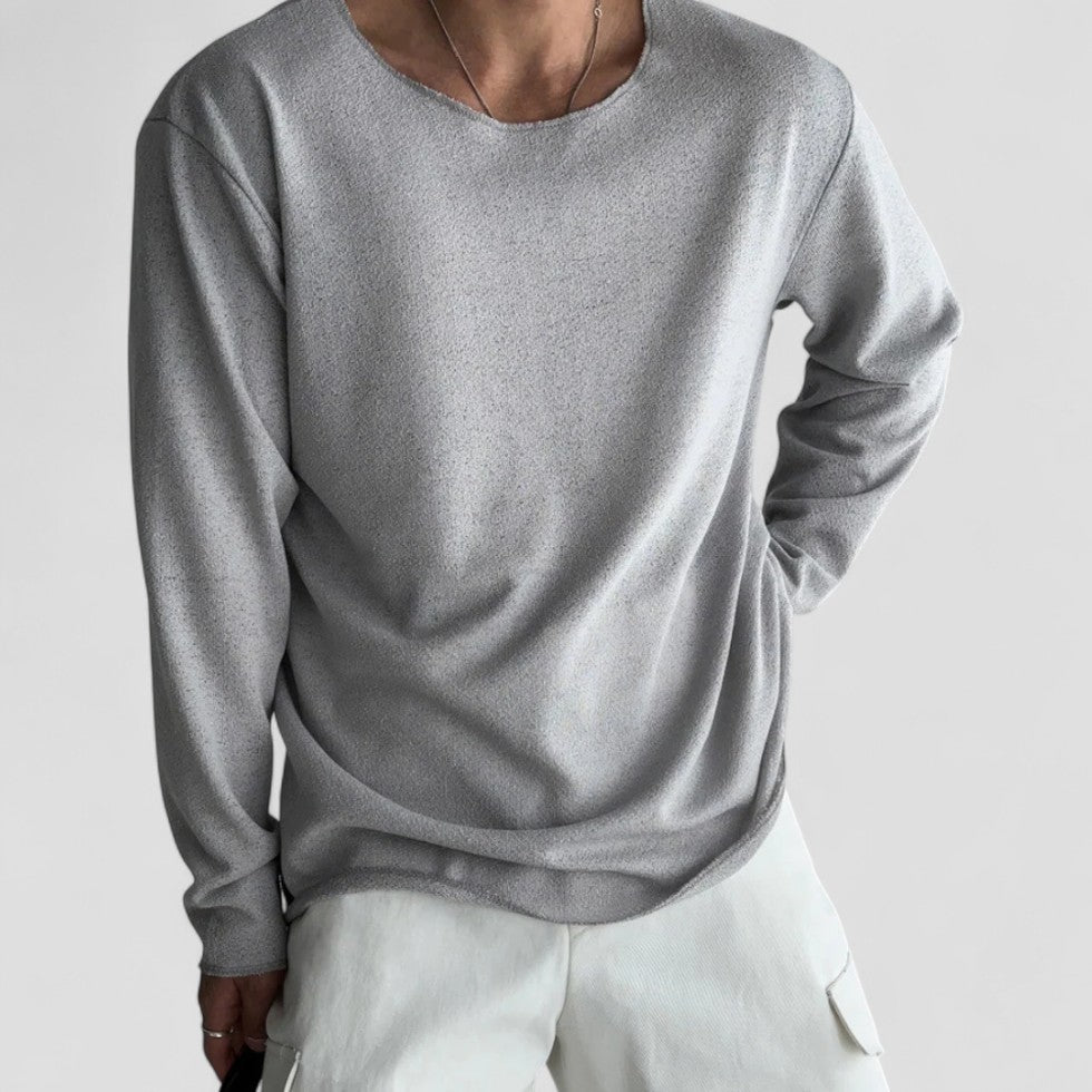 Moderner Leichter Langärmeliger Herrenpullover