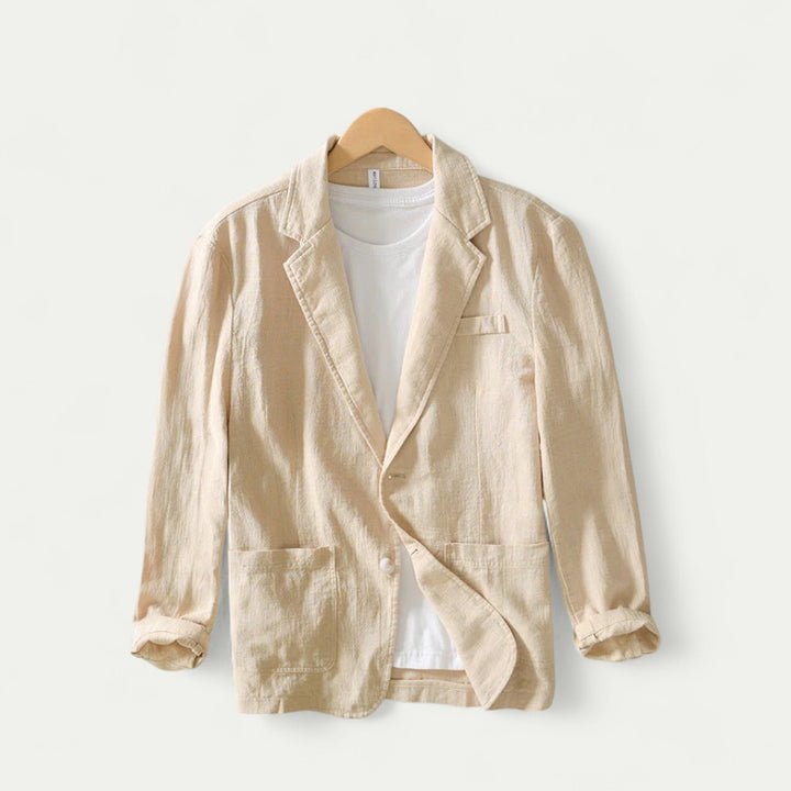 Lässiger Herren Leinenblazer für Sommerlooks