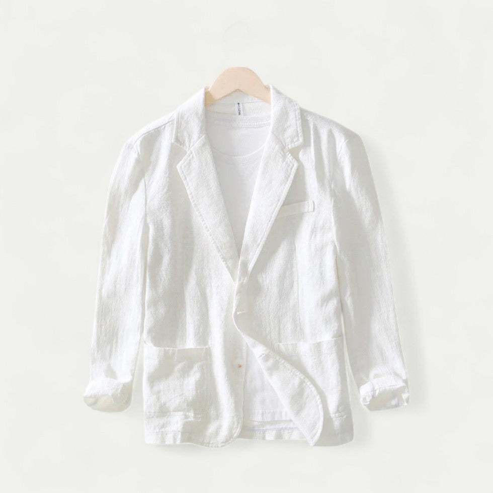 Lässiger Herren Leinenblazer für Sommerlooks