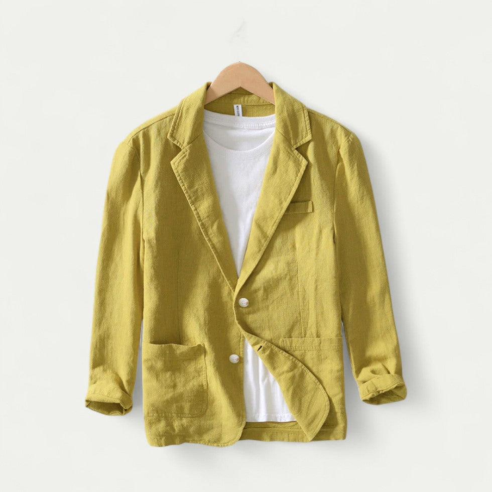 Lässiger Herren Leinenblazer für Sommerlooks
