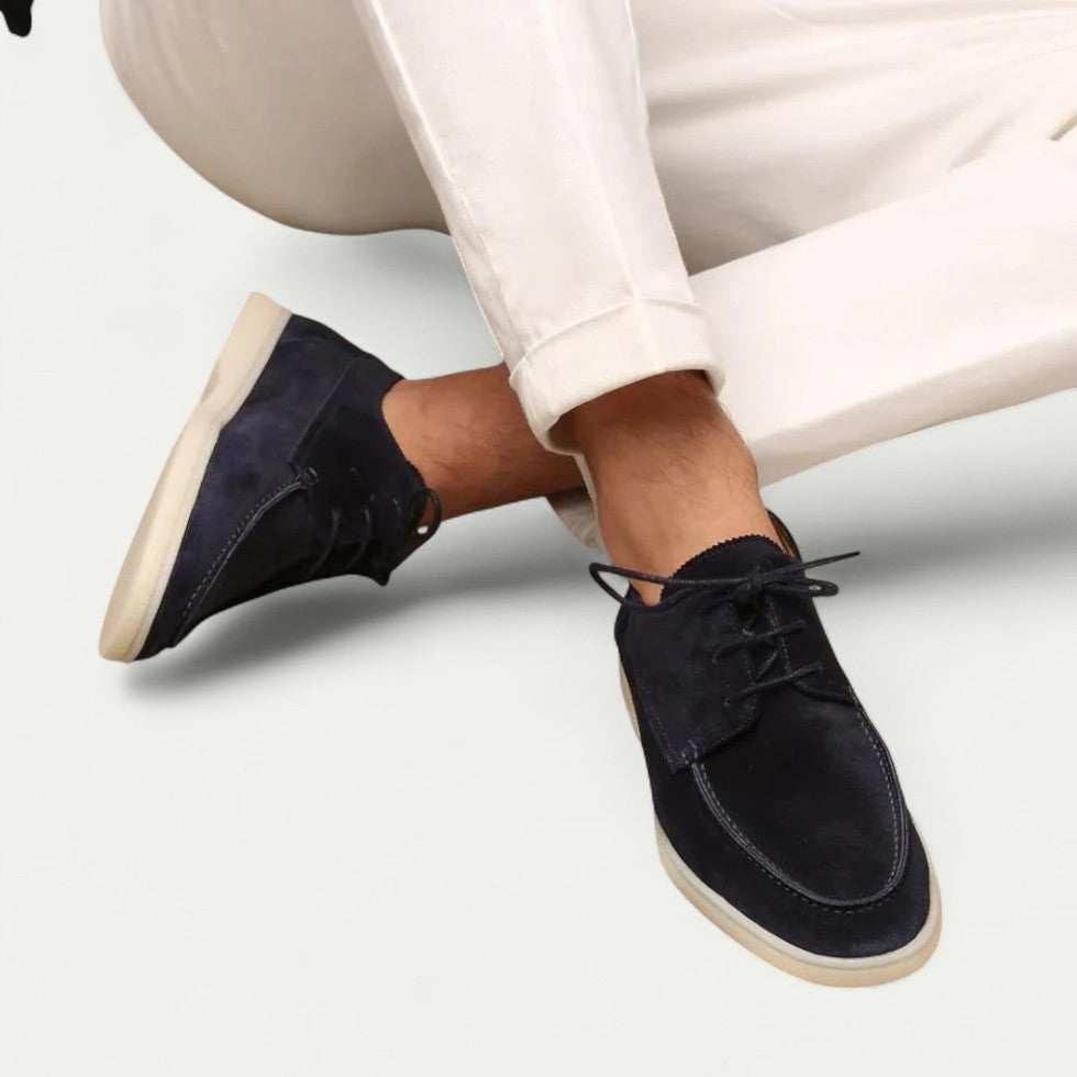 Orthopädische Wildleder Freizeitschnürschuhe