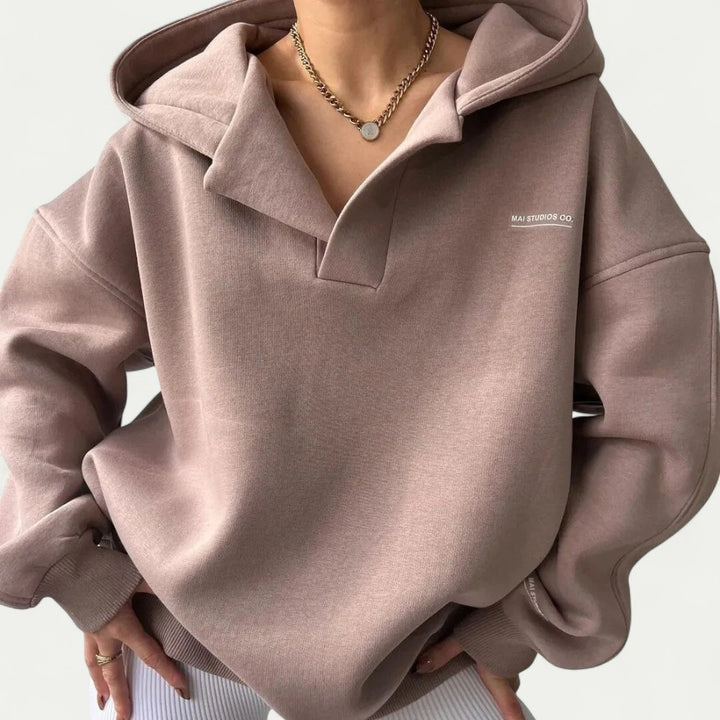 Damen Oversize Hoodie mit Kapuze und weitem Schnitt