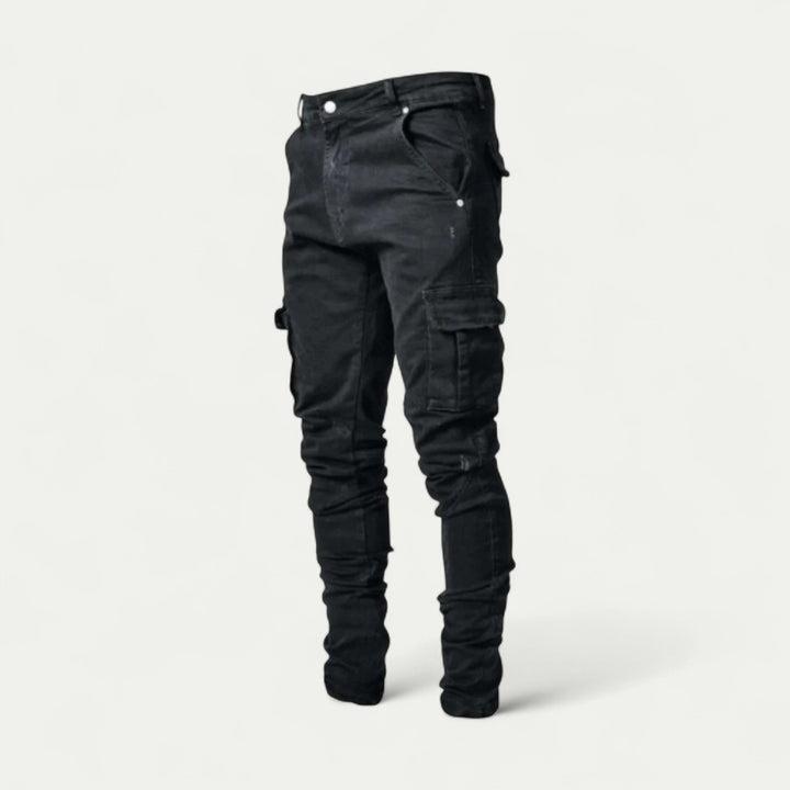 Slim Fit Herren Cargo Jeans für Moderne Streetwear Looks