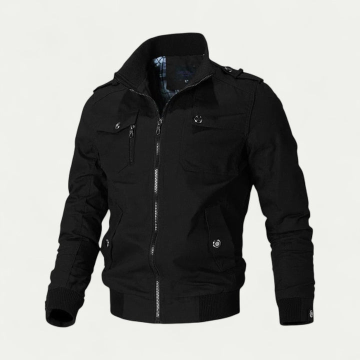 Moderne Herren Übergangsjacke im Urbanen Bomberstil