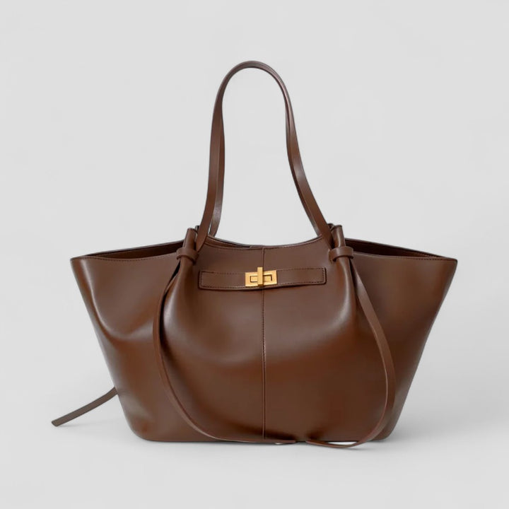Elegante Große Tragetasche mit Laptopfach und Goldfarbenen Details
