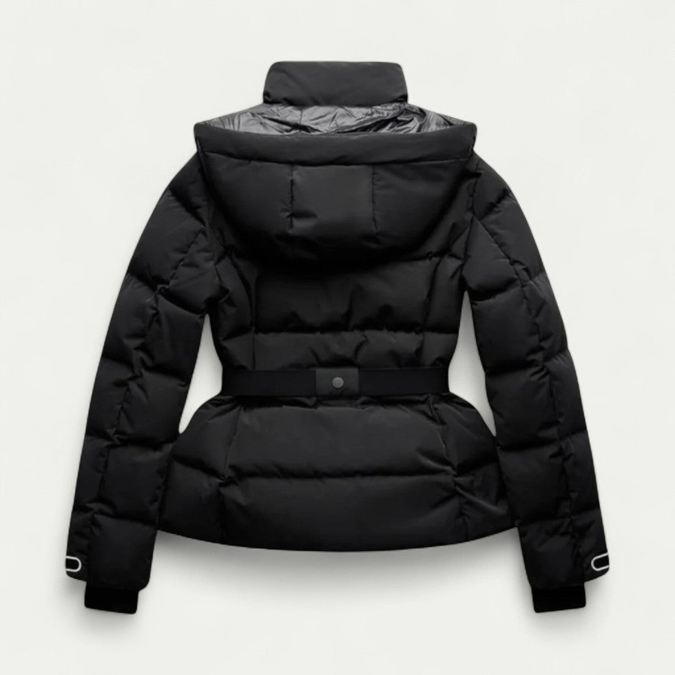 Taillierte Damen Steppjacke mit Abnehmbarer Kapuze