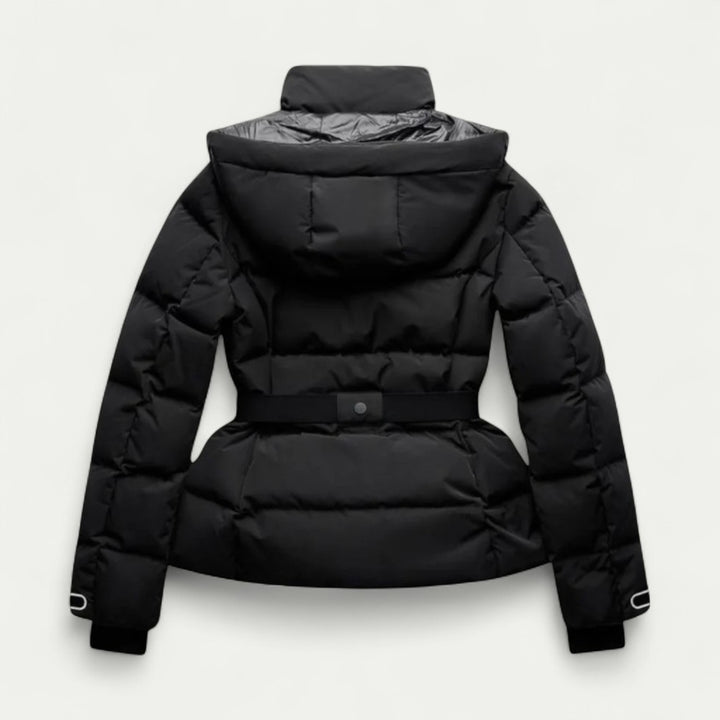 Taillierte Damen Steppjacke mit Abnehmbarer Kapuze
