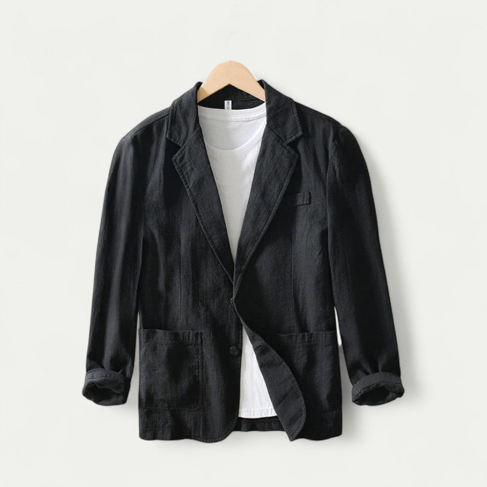 Lässiger Herren Leinenblazer für Sommerlooks