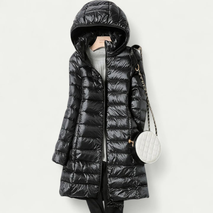 Leichte Damen Steppjacke mit Kapuze für Übergangszeit