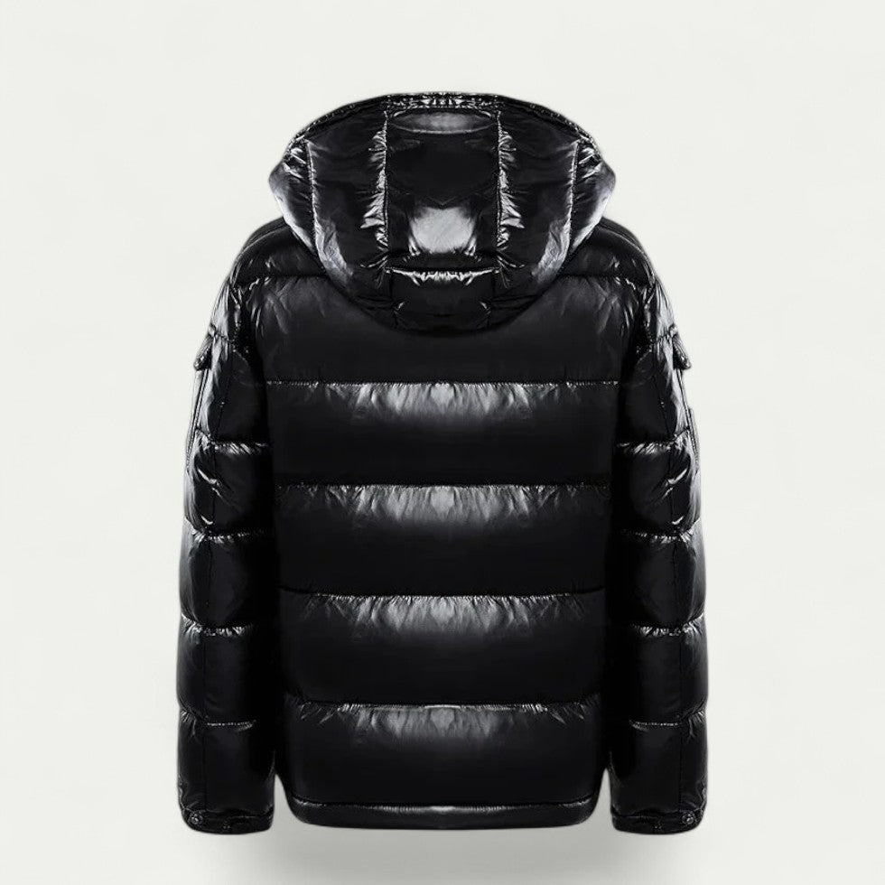Wärmende Herren Steppjacke mit Abnehmbarer Kapuze