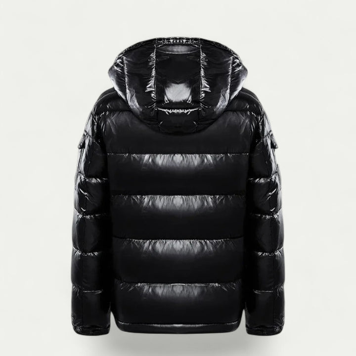 Wärmende Herren Steppjacke mit Abnehmbarer Kapuze
